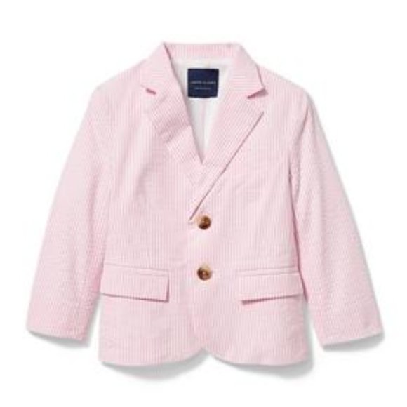 Janie and Jack Other - Janie and Jack Pink Scarf Stripe Seersucker Blazer, 5 - NWT -